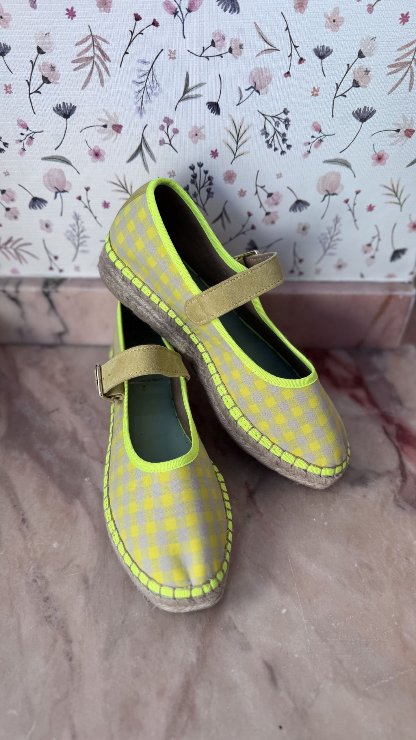 Bailarina vichy amarillo fluor - Imagen 4