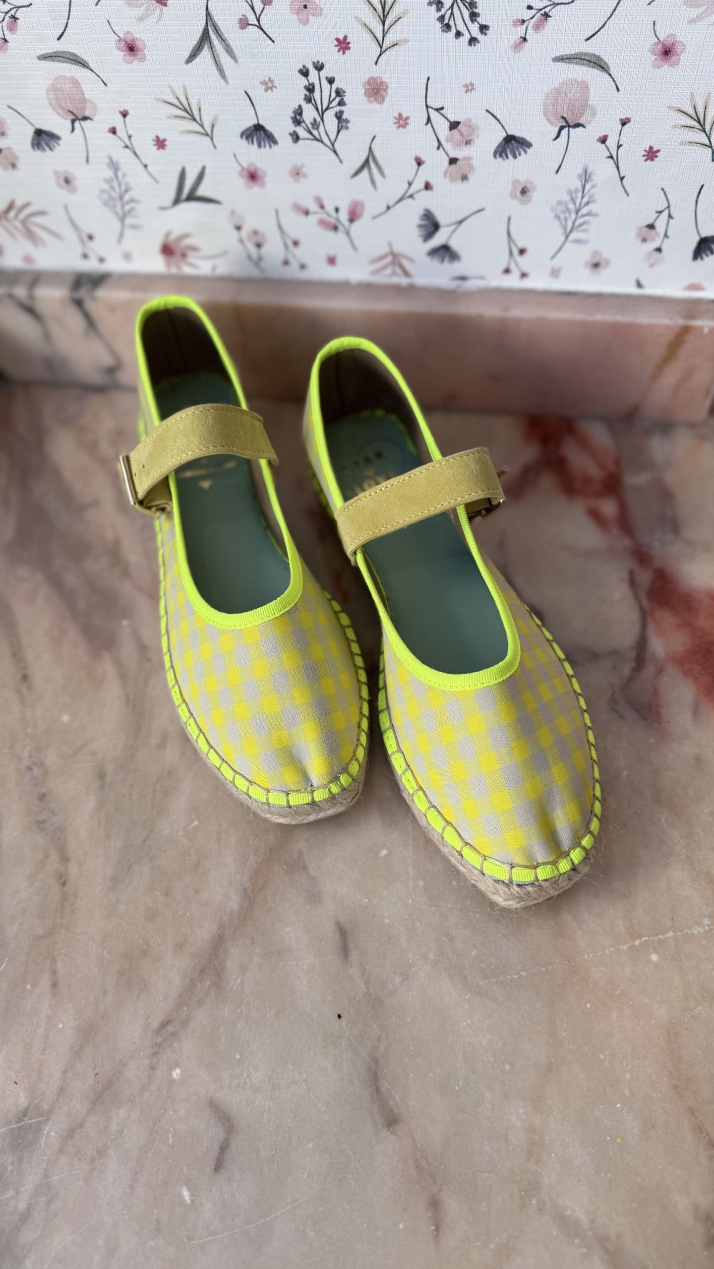 Bailarina vichy amarillo fluor - Imagen 3