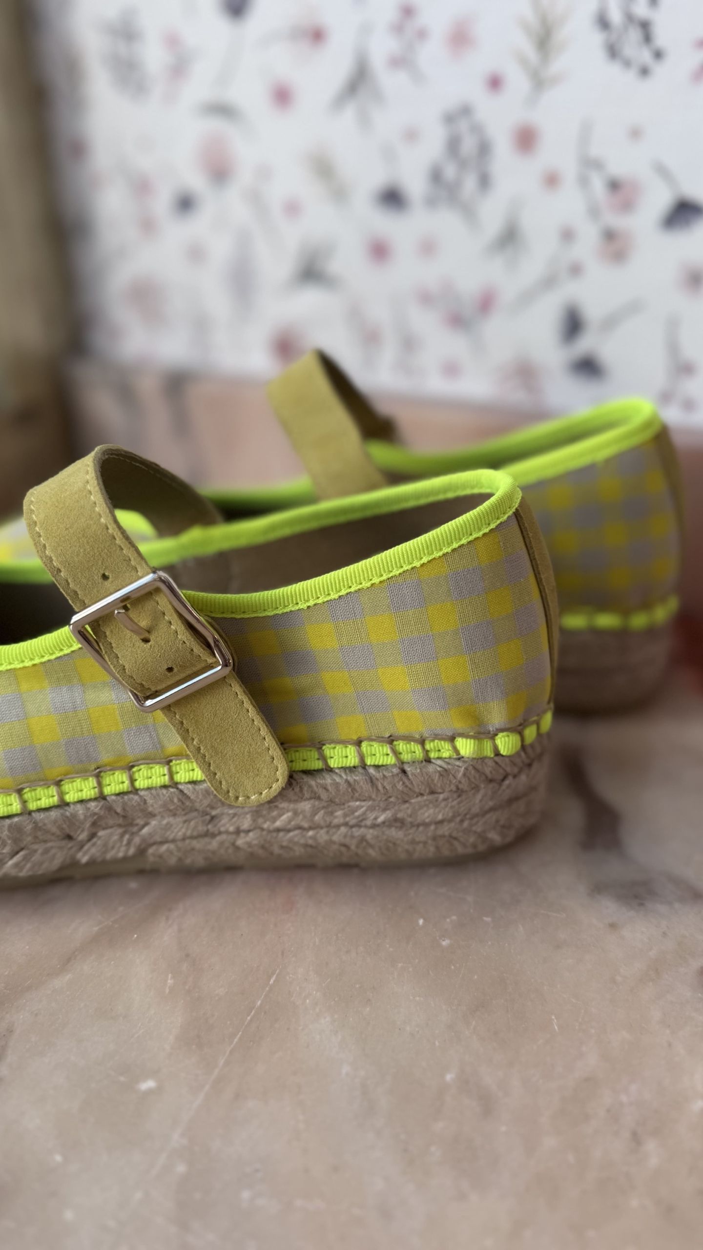 Bailarina vichy amarillo fluor - Imagen 2