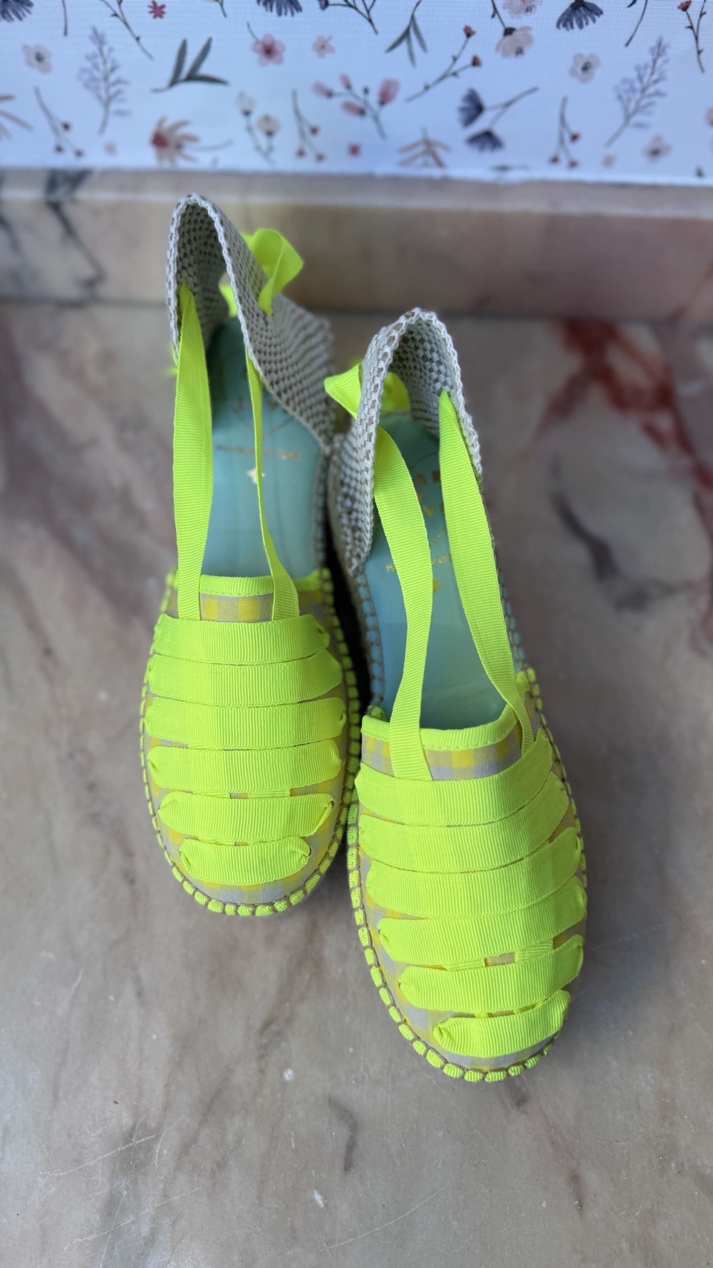 Cuña media vichy amarillas fluor - Imagen 3