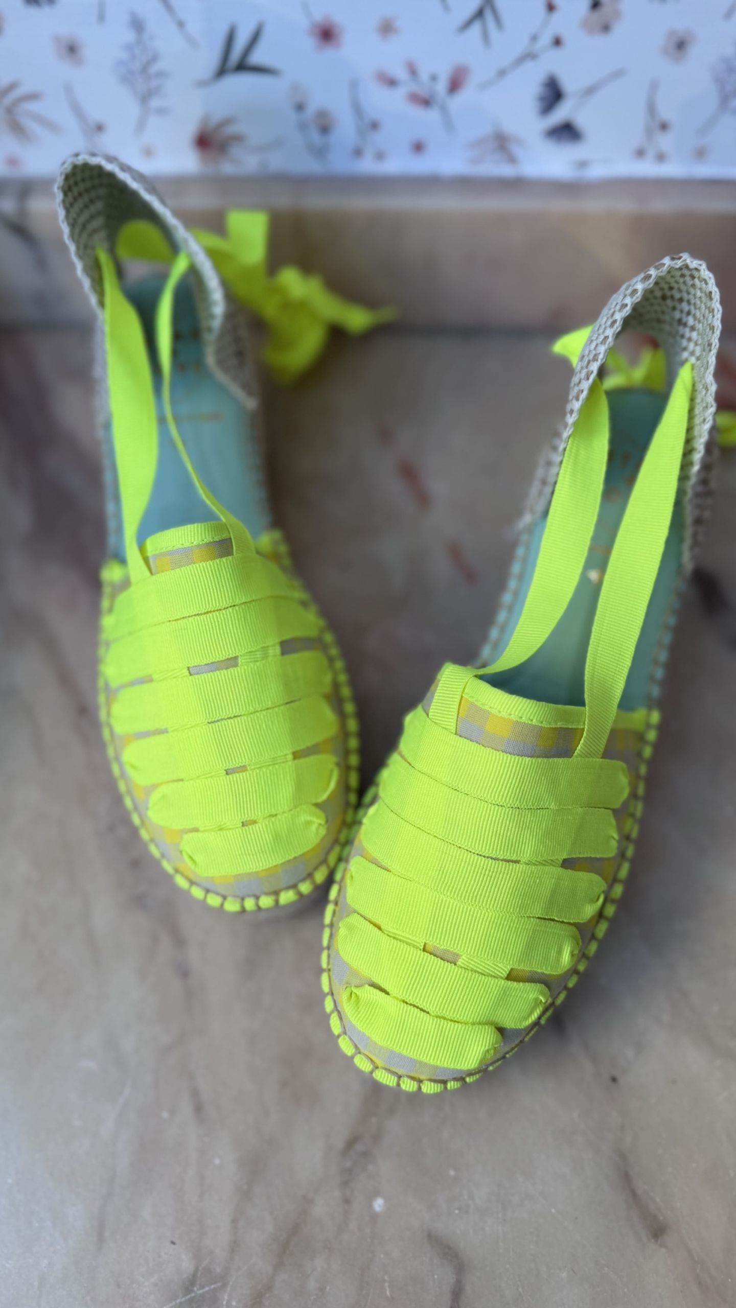 Cuña media vichy amarillas fluor - Imagen 5