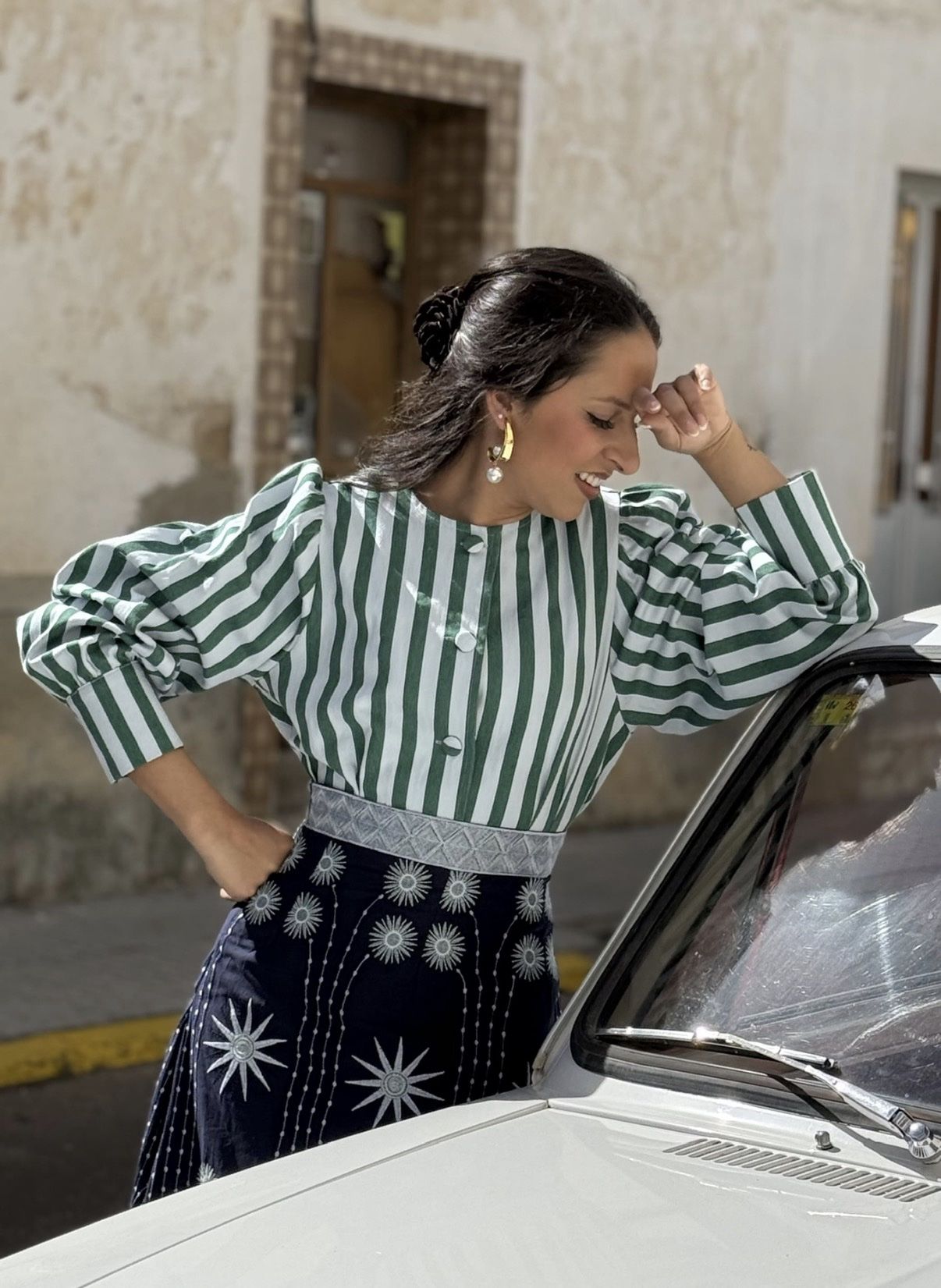 Chaqueta Rayas Verdes Mujer | Cazadora Primavera