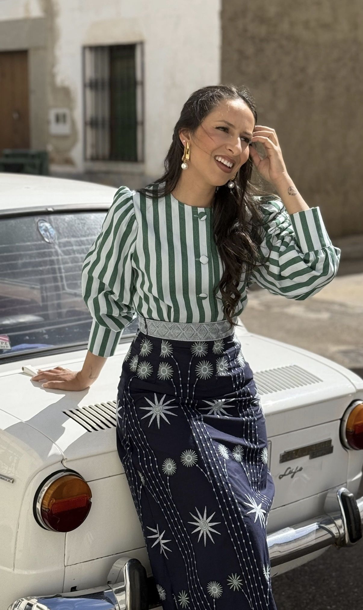 Chaqueta Rayas Verdes Mujer | Cazadora Primavera - Imagen 3