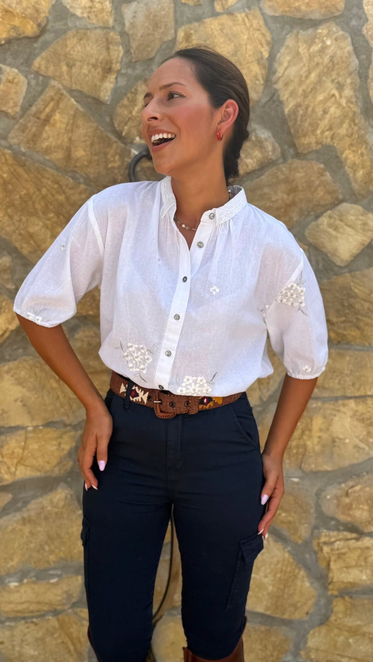 Camisa bordada DOLCE - Imagen 3