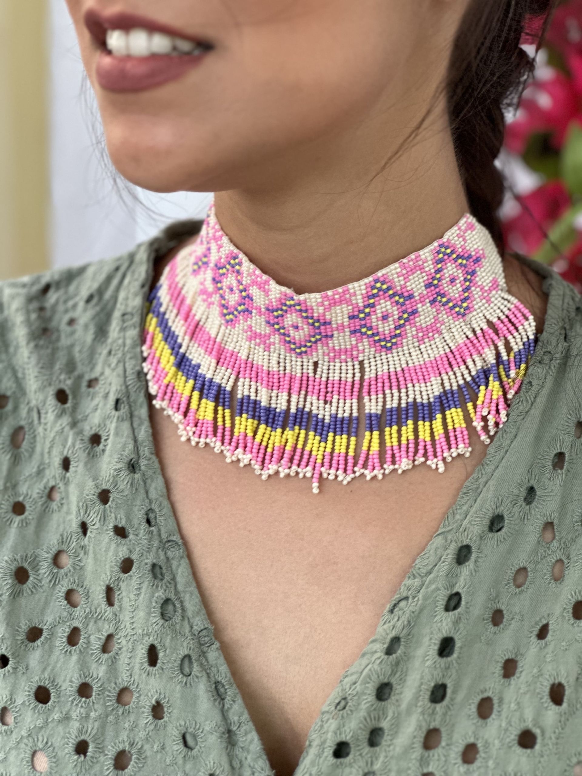 Choker rosa