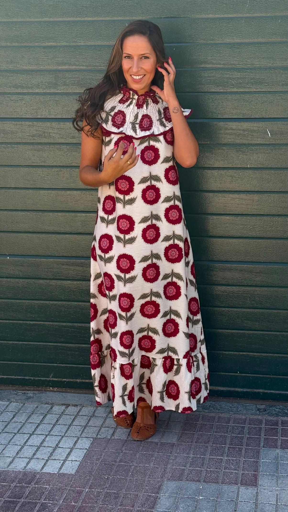 Vestido flores abeja - Imagen 4
