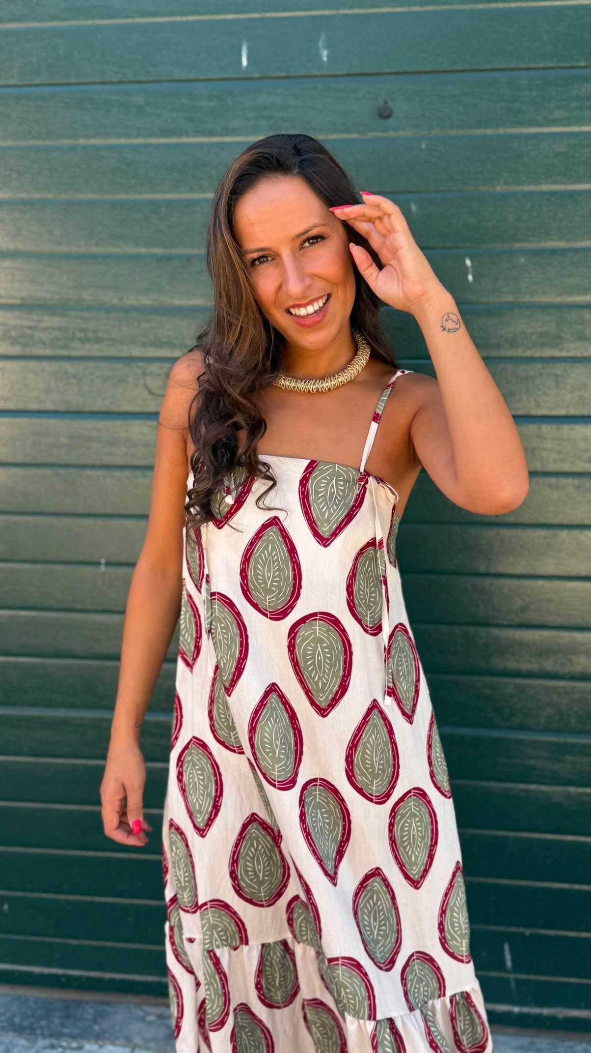 Vestido flor tirante - Imagen 4