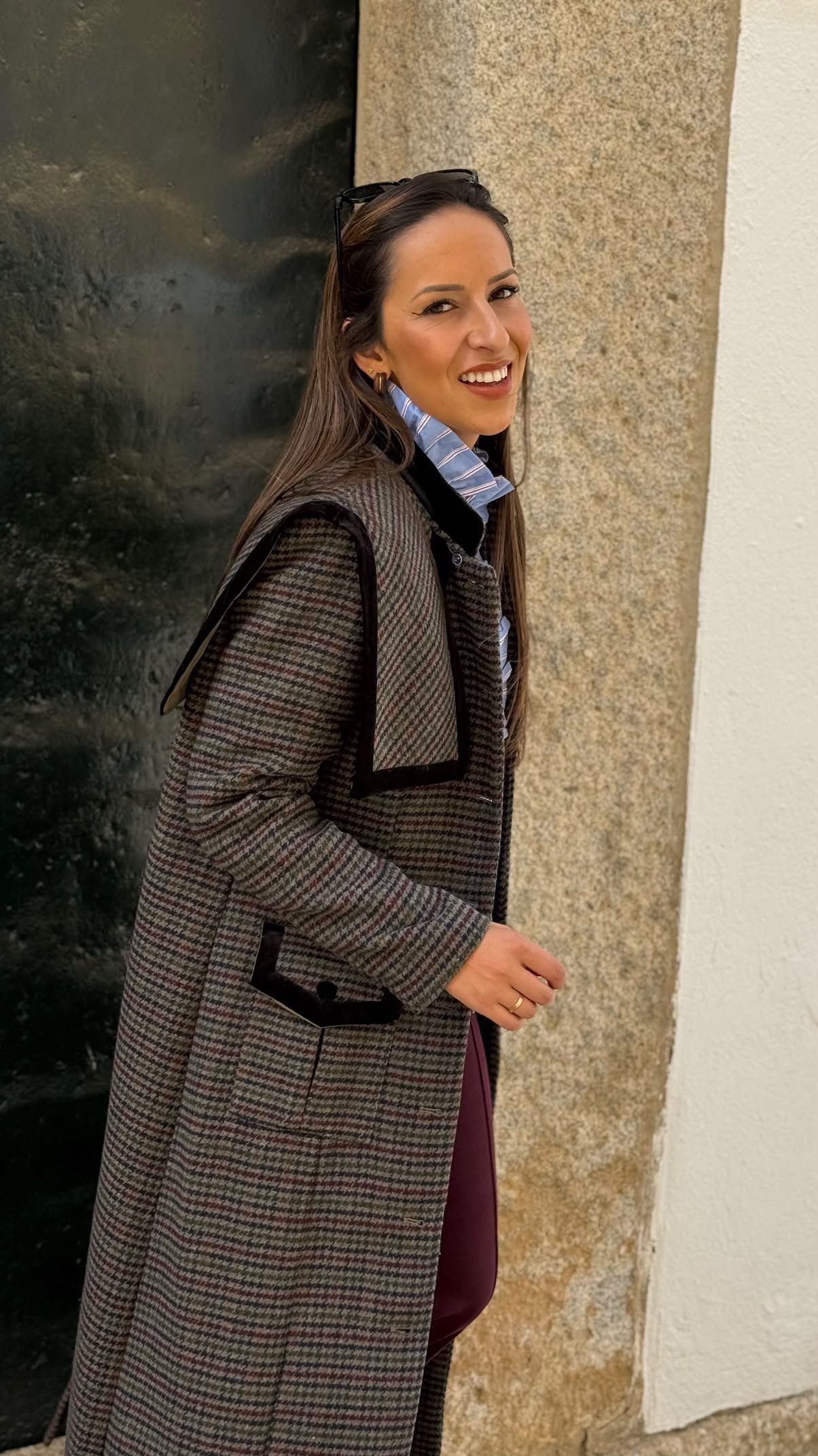 Abrigo solapa gris - Imagen 2