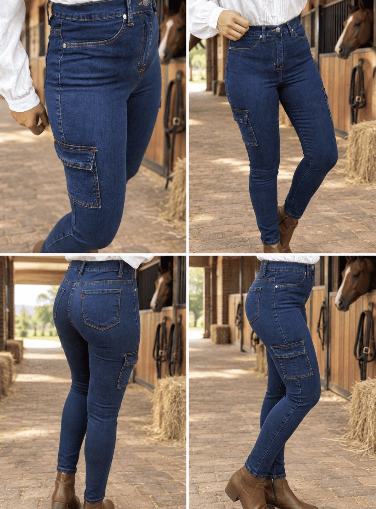 Jeans cargo vaquero